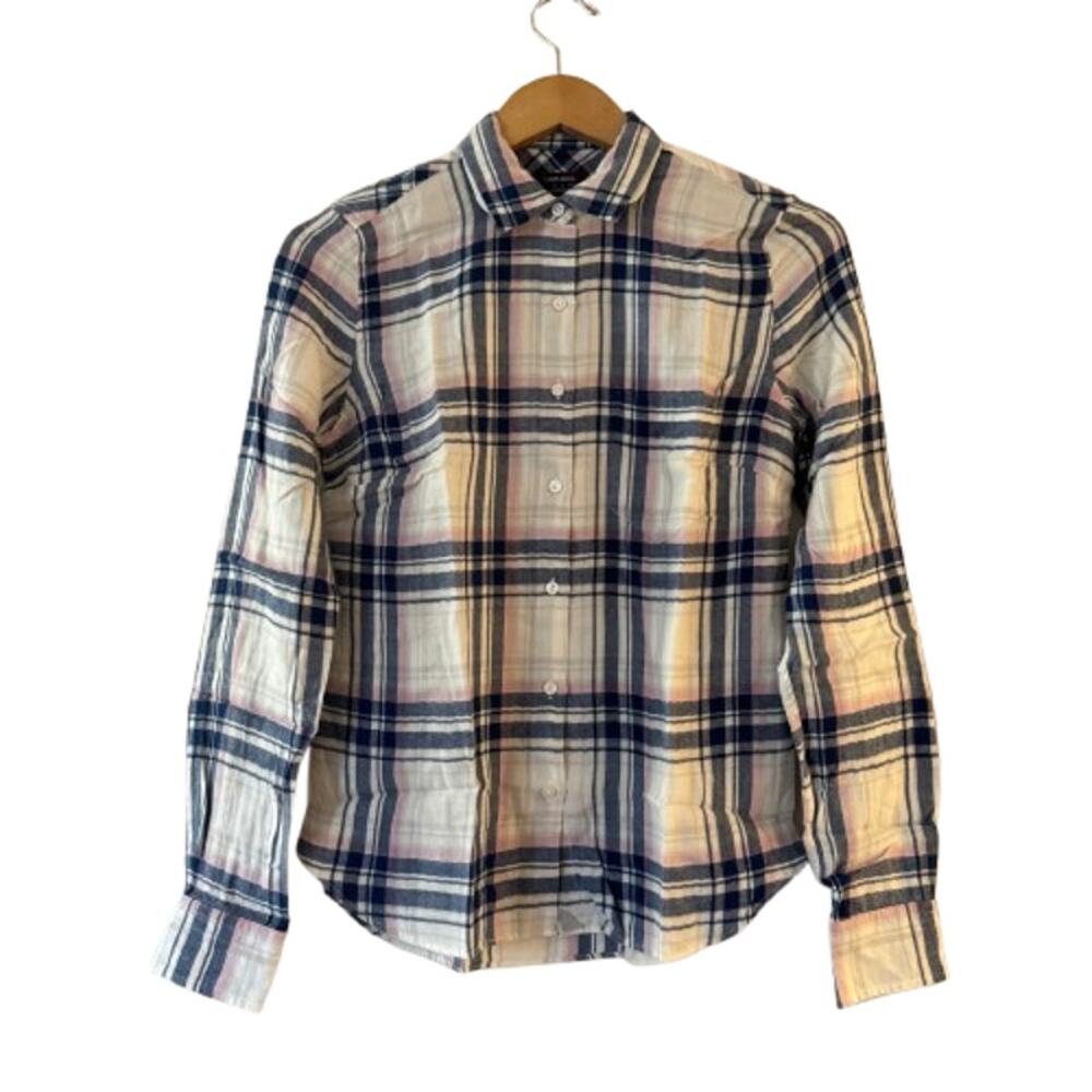 NEW UNTUCKit Womens De Torin Button Up Shirt 2 Plaid Herringbone Long Sleeve NWT